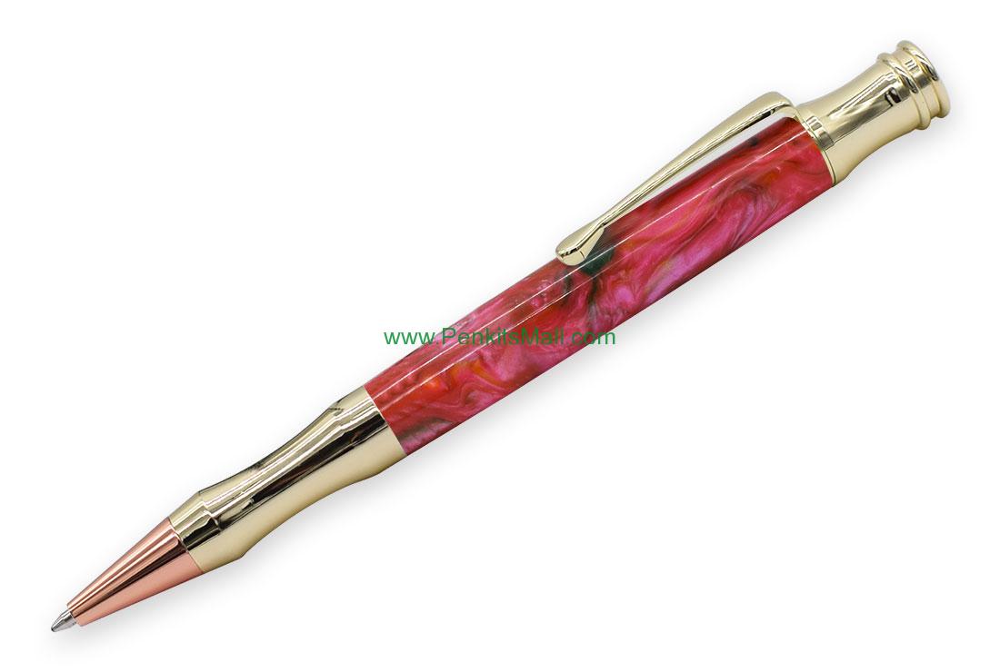 RZ-BP214#-GGold tambourine bullet ballpoint pen kits