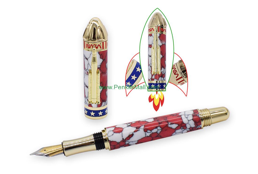 RZ-FP735#-GGold General rocket fountain pen kits